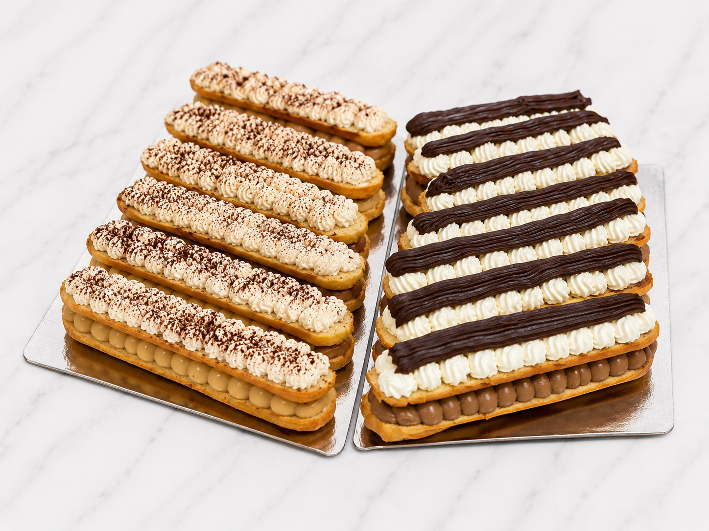 Duo d'Éclairs Tiramisu & Stracciatella