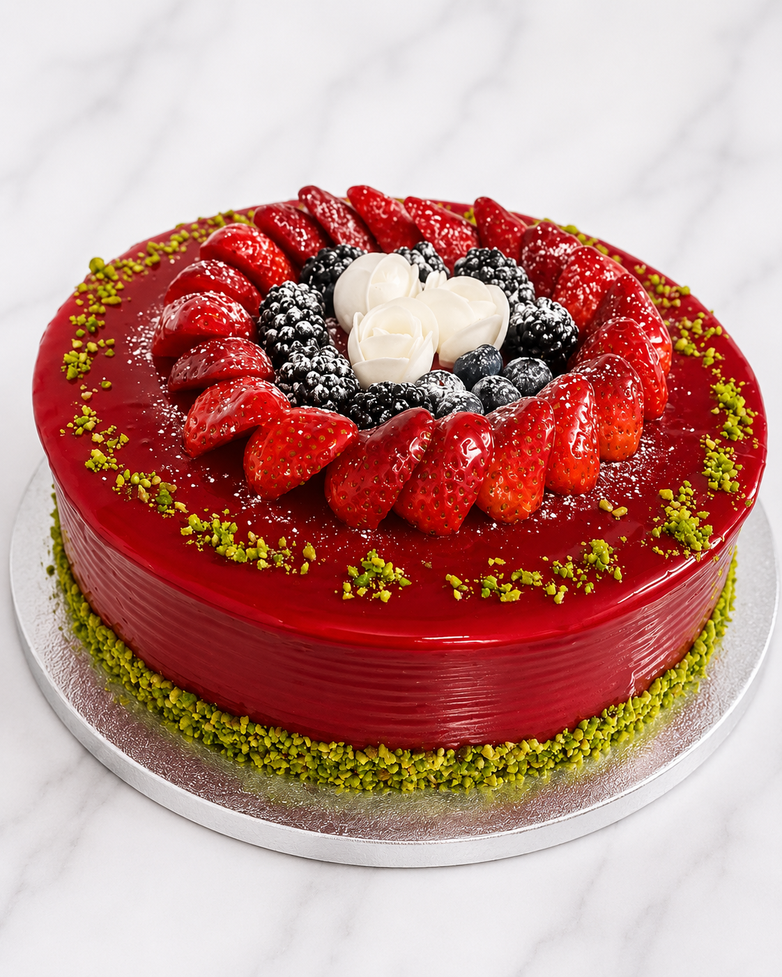 Fraise Miroir Pistache